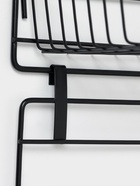 Полка 3-х ярусная, 6 крючков, 47×30×14 см, чёрная - Фото 6