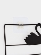 Полка 3-х ярусная, 6 крючков, 47×30×14 см, чёрная - Фото 9