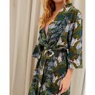 Комплект (халат и комбинация) KAFTAN, 48-50, зелен/роз - Фото 5