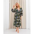 Комплект (халат и комбинация) KAFTAN, 52-54, зелен/роз - Фото 2