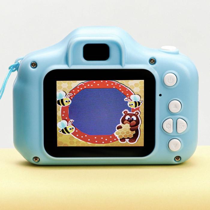 Фотоаппарат детский, синий, 8 х 6 см - фото 51319994