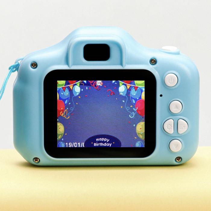 Фотоаппарат детский, синий, 8 х 6 см - фото 51319995
