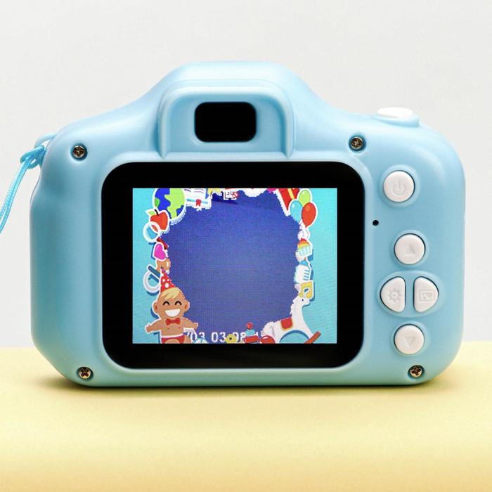 Фотоаппарат детский, синий, 8 х 6 см - фото 51319996