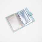 Обложка 2 в 1 для автодокументов и паспорта на кнопке TEXTURA, цвет голубой - Фото 5