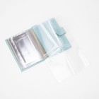 Обложка 2 в 1 для автодокументов и паспорта на кнопке TEXTURA, цвет голубой - Фото 6