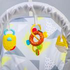 Шезлонг - качалка для новорождённых «Геометрия», игровая дуга, игрушки МИКС - Фото 4