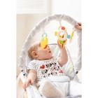 Шезлонг - качалка для новорождённых «Геометрия», игровая дуга, игрушки МИКС - Фото 3