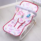 Шезлонг - качалка для новорождённых «Волшебная пони», игровая дуга, игрушки МИКС 5349615