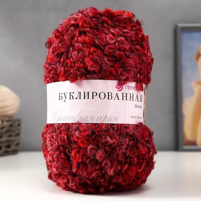 Пряжа "Буклированная"  30% мохер,20% шерсть,50% акрил  220м/200гр (1199 М) - Фото 1
