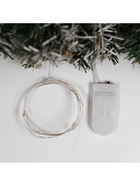 Гирлянда «Нить» 1 м роса, IP20, серебристая нить, 10 LED, батарейки CR2032×2 (в комплекте), свечение мульти - Фото 5