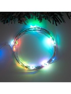 Гирлянда «Нить» 2 м роса, IP20, серебристая нить, 20 LED, свечение мульти (RGB), переливы, USB 5198338 - фото 319929740