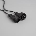 Гирлянда «Нить» 10 м, IP44, УМС, тёмная нить, 100 LED, свечение белое, 8 режимов, 24 В - фото 68890831