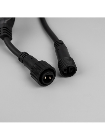 Гирлянда «Клип-лайт» 5 нитей по 20 м, IP44, УМС, тёмная нить, 665 LED, свечение мульти, 24 В