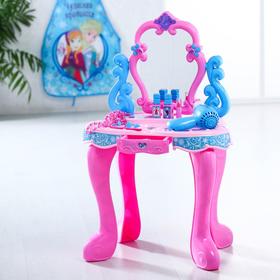 УЦЕНКА Игровой набор "Столик с зеркалом" Холодное сердце, свет, звук, 14 предметов, высота 60 см №SL