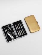 Набор маникюрный Metallic, 8 предметов, в футляре, цвет золотистый - Фото 3