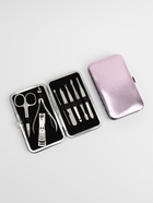 Набор маникюрный Metallic, 8 предметов, в футляре, розовый - Фото 3