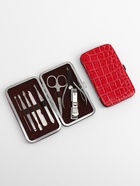 Набор маникюрный «Рептилия», 8 предметов, в футляре, красный - Фото 3