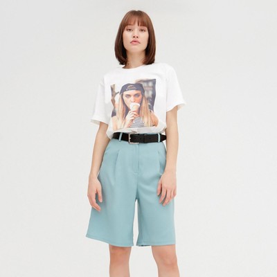 Шорты женские MINAKU, фисташковые, размер 46