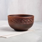 Салатник "Катун", декор, красная глина, 0.7 л - Фото 1