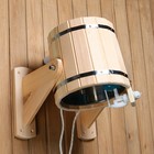 Обливное устройство из кедра, 12 л, с нержавеющей вставкой - фото 24548005