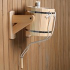 Обливное устройство из кедра, 12 л, с нержавеющей вставкой - фото 24548007