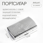 Портсигар на 12 сигарет, 5.3×9×1.6 см - Фото 1