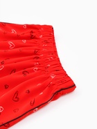 Пижама женская (рубашка, шорты) MINAKU: Light touch, размер 44, красная - Фото 13