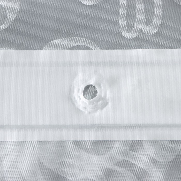 Штора для ванной Доляна «Ажур», 180×180 см, EVA, цвет белый - фото 1908212013