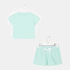 Пижама женская KAFTAN "Горошек", футболка, шорты, размер 44-46 - фото 25372968