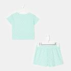 Пижама женская KAFTAN "Горошек", футболка, шорты, размер 44-46 - фото 25372972