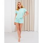 Пижама женская KAFTAN "Горошек", футболка, шорты, размер 44-46 - фото 25372966