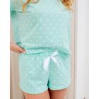 Пижама женская KAFTAN "Горошек", футболка, шорты, размер 44-46 - фото 25372967