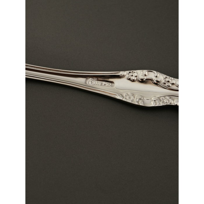 Вилка столовая «Тройка», h=19,5, толщина 2 мм, художественная роспись, цвет серебряный - фото 1886156400