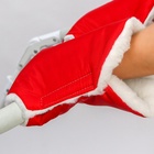 Варежки-муфты на ручку коляски, 2 шт., красные - Фото 3