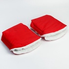 Варежки-муфты на ручку коляски, 2 шт., красные - Фото 4