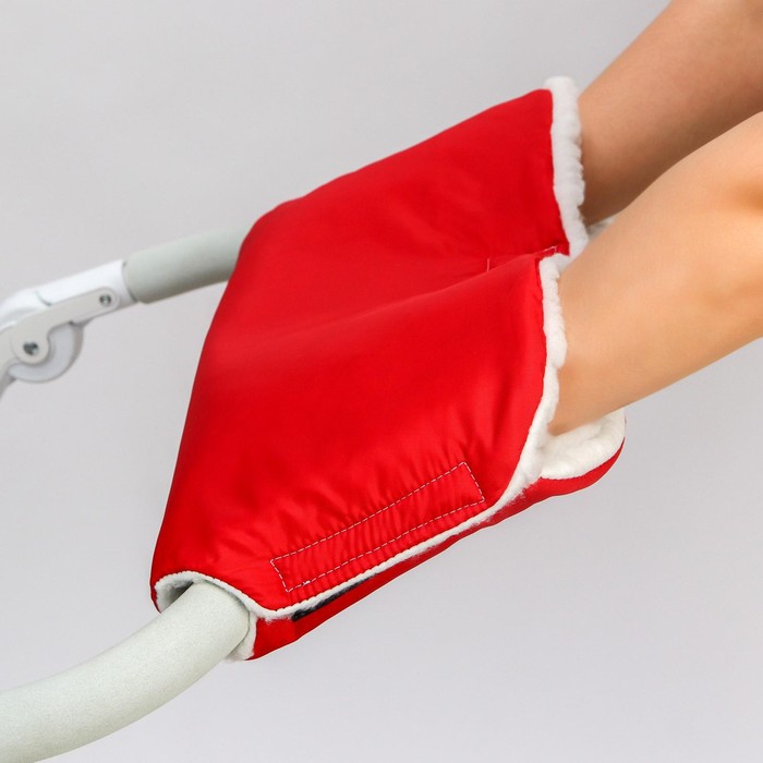 Муфта на ручку коляски, красная - Фото 1