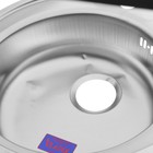 УЦЕНКА Мойка кухонная «Владикс», врезная, d=49 см, нержавеющая сталь 0.6 мм - Фото 6