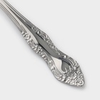 Ложка чайная «Тройка», длина 14 см, толщина 1.5 мм, цвет серебряный - Фото 4