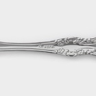 Ложка чайная «Тройка», длина 14 см, толщина 1.5 мм, цвет серебряный - Фото 5