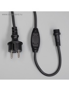 Гирлянда "Занавес" 2 х 6 м , IP65, УМС, тёмная нить каучук, 1000 LED, свечение тёплое белое, 220 В - Фото 9