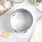 УЦЕНКА Форма разъёмная для выпечки с регулировкой размера 16×30 см, высота 8 см, цвет хромированный - Фото 3