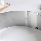 УЦЕНКА Форма разъёмная для выпечки с регулировкой размера 16×30 см, высота 8 см, цвет хромированный - Фото 4