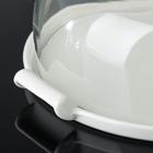 УЦЕНКА Подставка для десертов на керамической подставке с крышкой «Эстет», 26.5×23.4×27.5 см, цвет белый 6073338