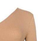 Джемпер (боди) MIST на одно плечо, 42, бежевый - Фото 10