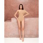 Джемпер боди MIST на одно плечо, 46, бежевый 5053563