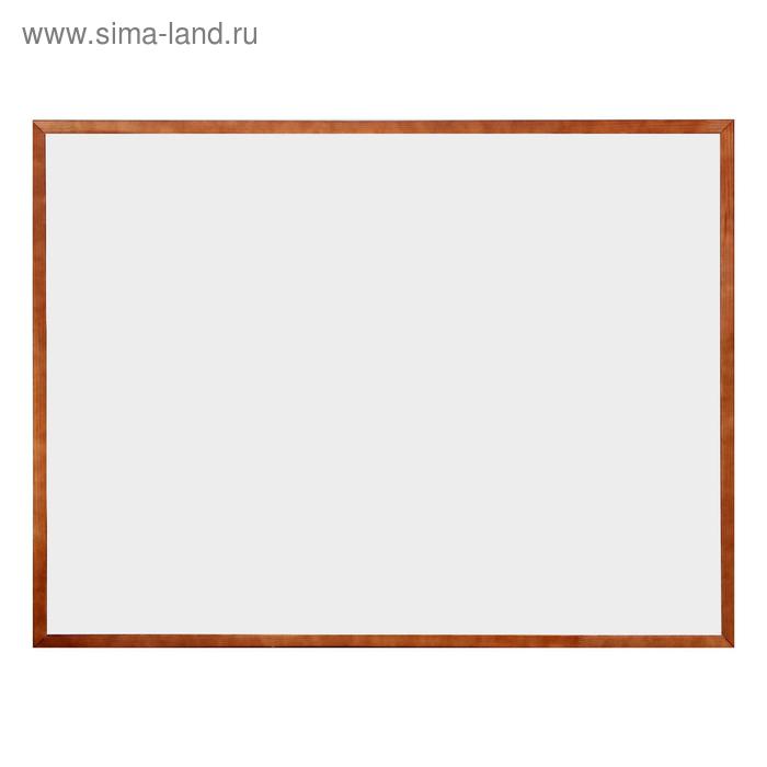 Доска магнитно-маркерная, Calligrata, 90×120 см, с полочкой, в деревянной рамке