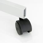 Доска магнитно-маркерная двусторонняя 100×120 см, Calligrata ЭКОНОМ, поворотная на мобильном стенде, с центральным фиксатором, в алюминиевой рамке, с полочкой - Фото 3