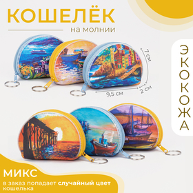 Кошелёк на молнии, цвет МИКС 5367708