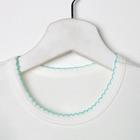 Пижама для девочки, цвет белый/мятный, рост 116 см - фото 35237919