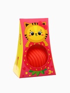 Развивающий тактильный мячик Крошка Я «Кошечка», с пищалкой, 1 шт. - Фото 6